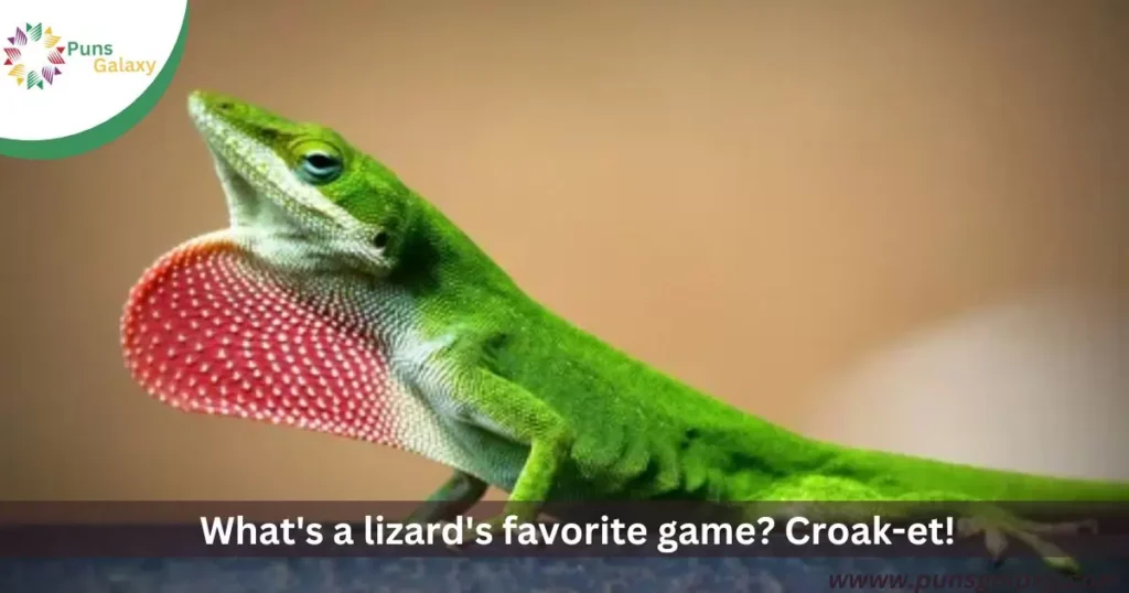 What's a lizard's favorite game? Croak-et!