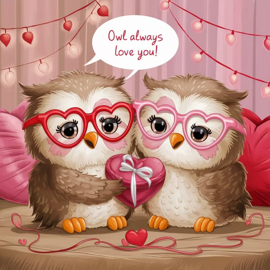 What did one owl say to the other on Valentine's Day? "Owl always love you!"