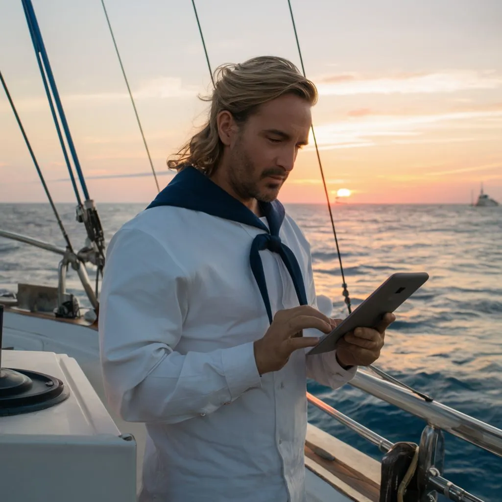 How do sailors get online? With their sea-mails.