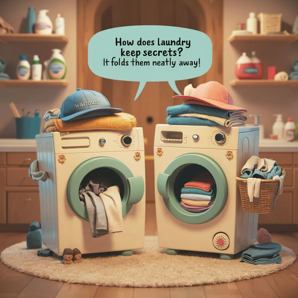 How does laundry keep secrets? It folds them neatly away!