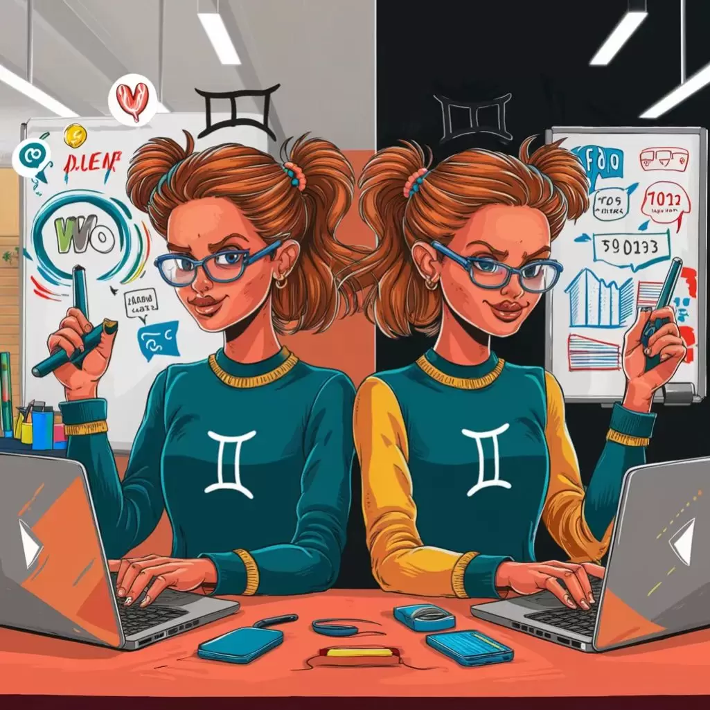 Dual Delight: Why do Geminis excel at work? They bring twice the ideas.