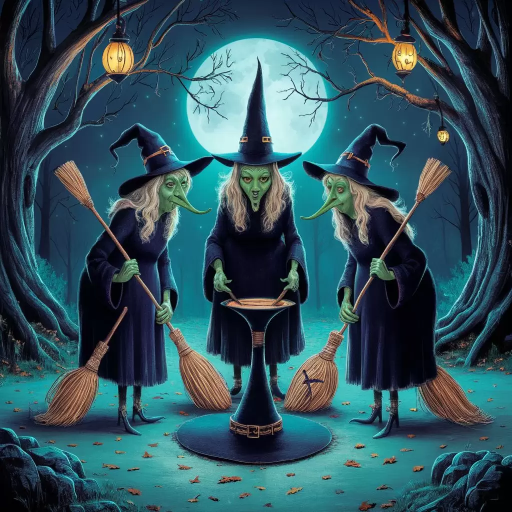 How do witches make decisions? They toss their brooms!