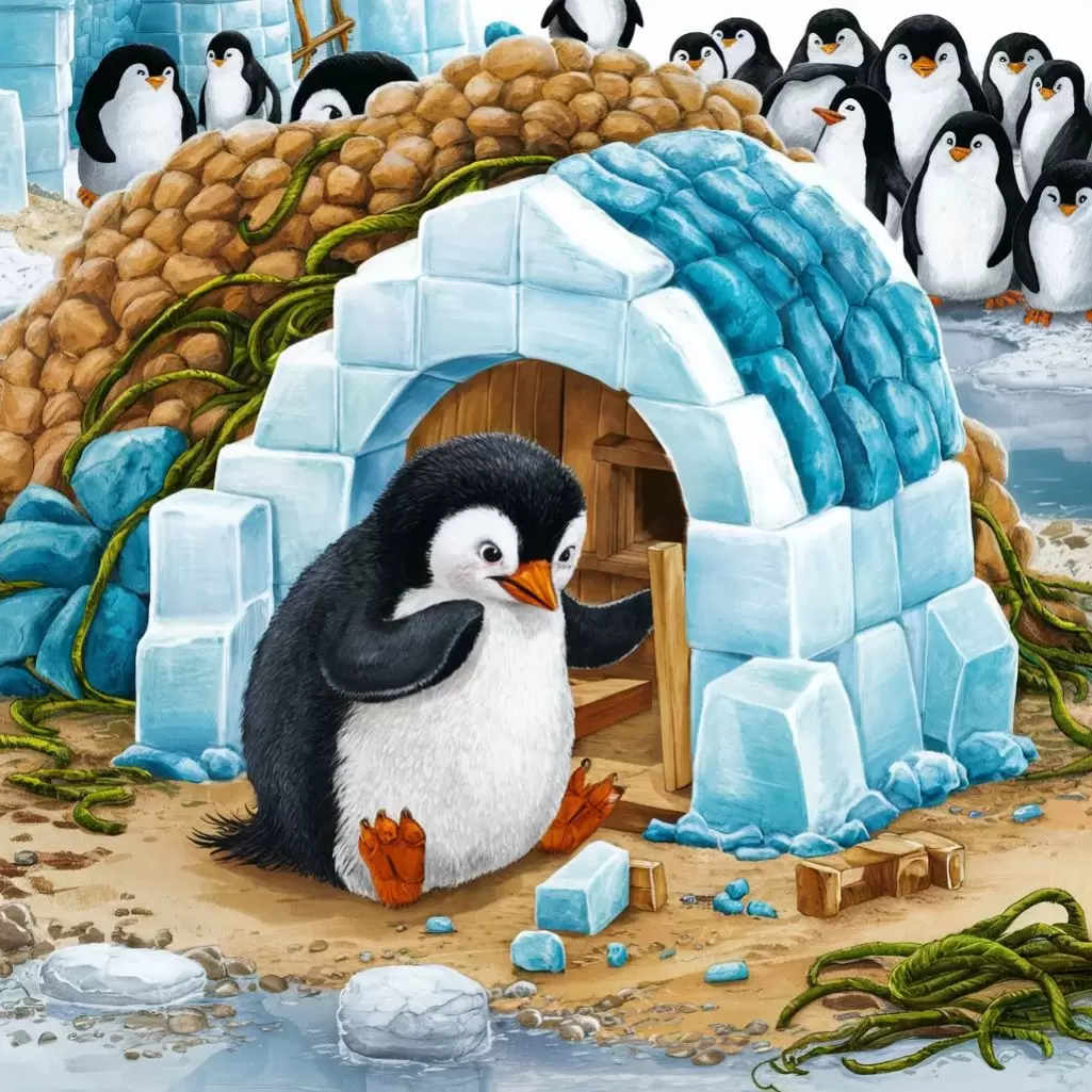  penguin build its house