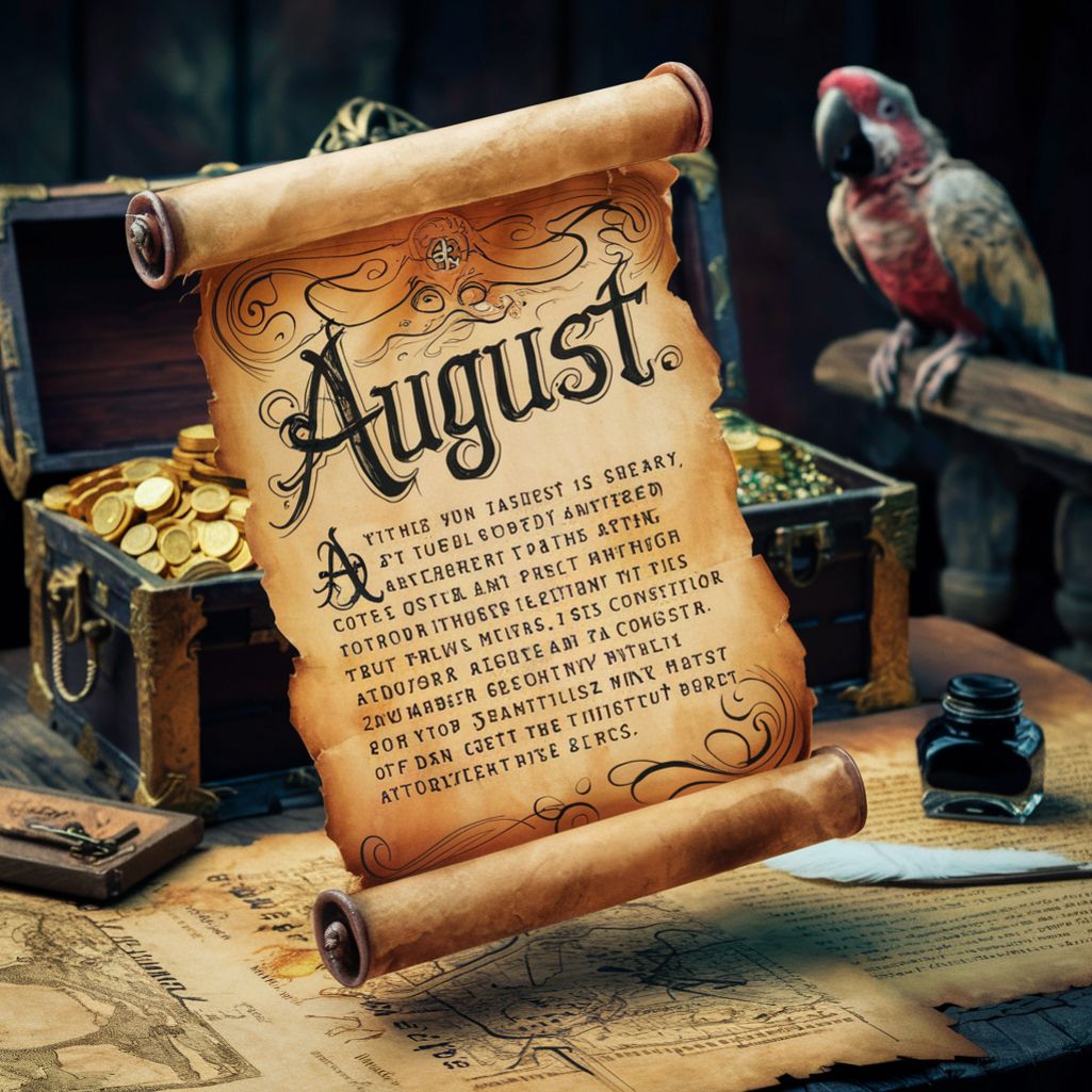  pirate's favorite letter in August