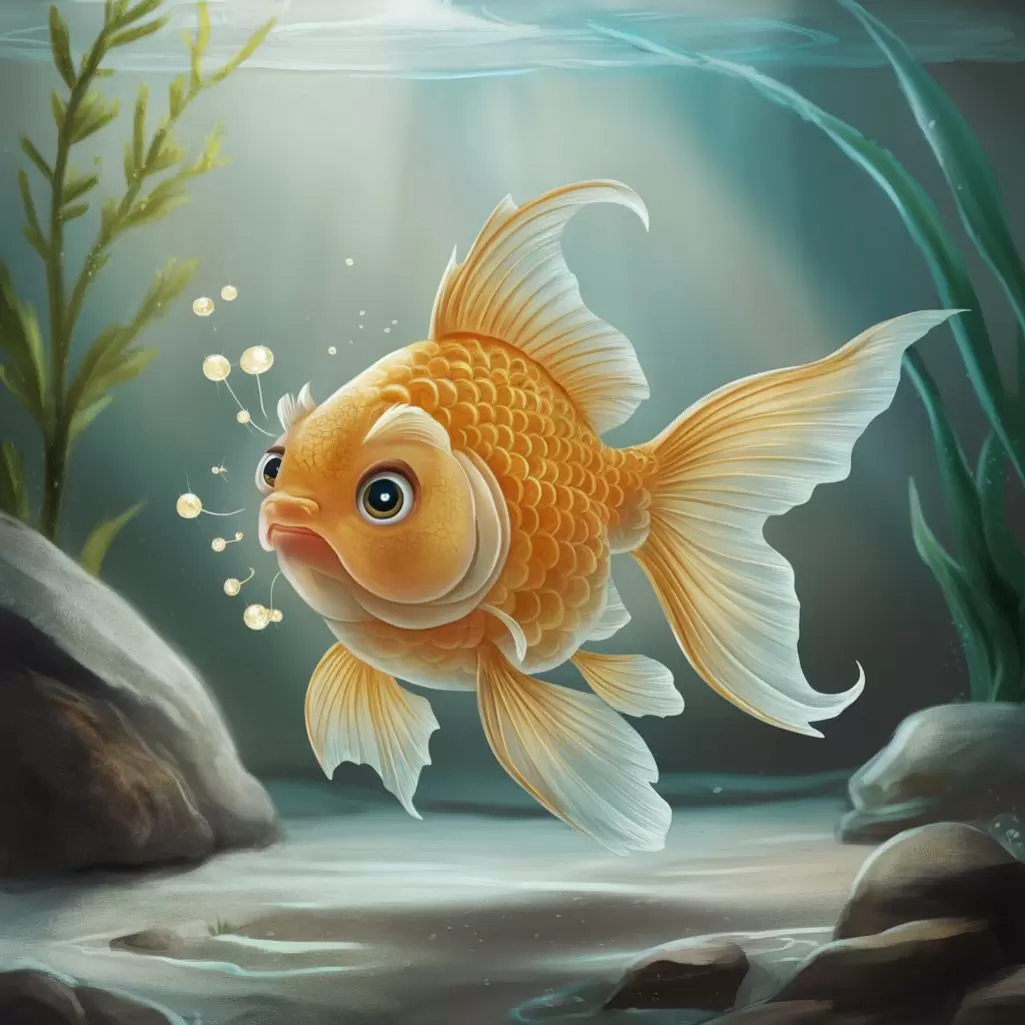 The goldfish had a sparkling personality.