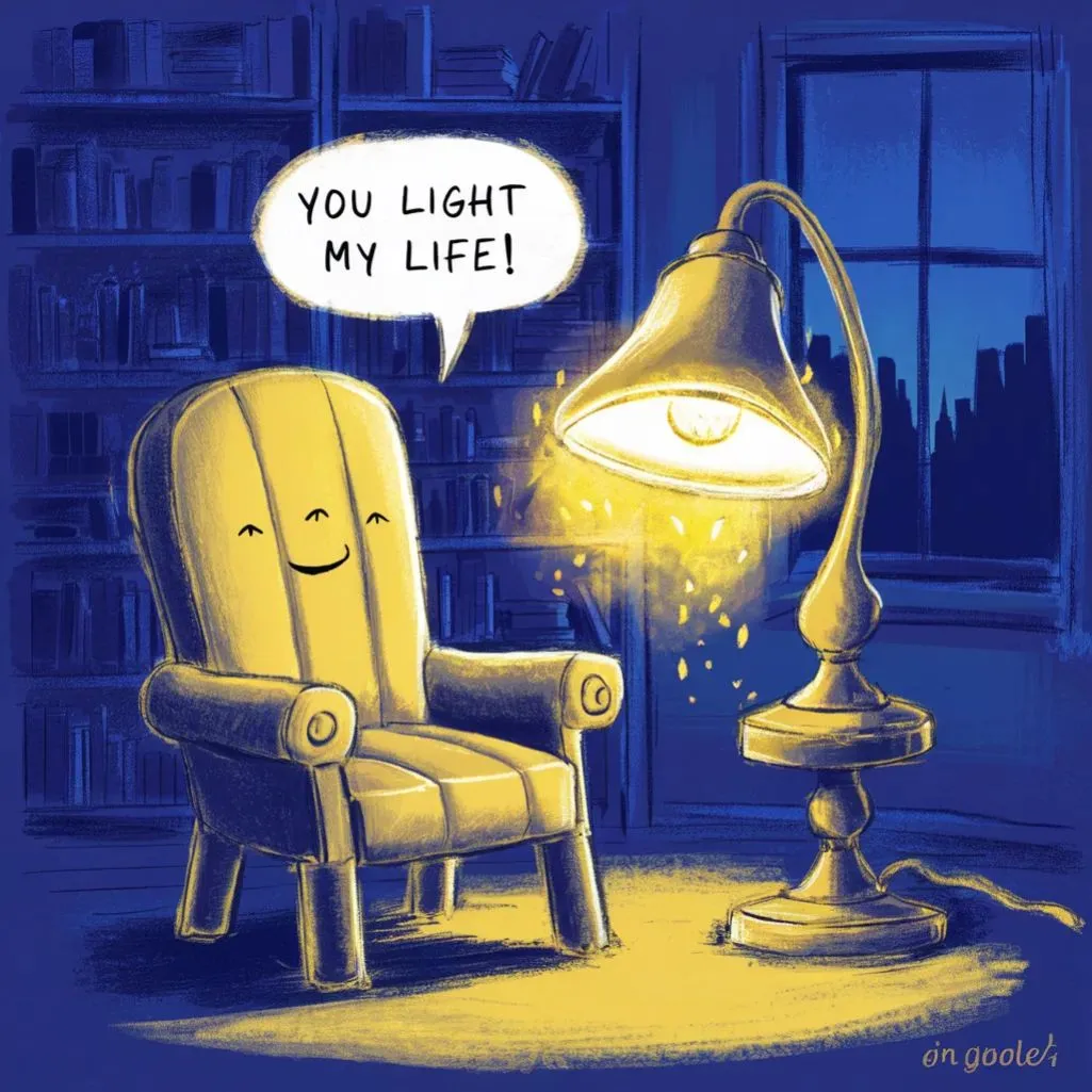 What did the chair say to the lamp? "You light up my life!"