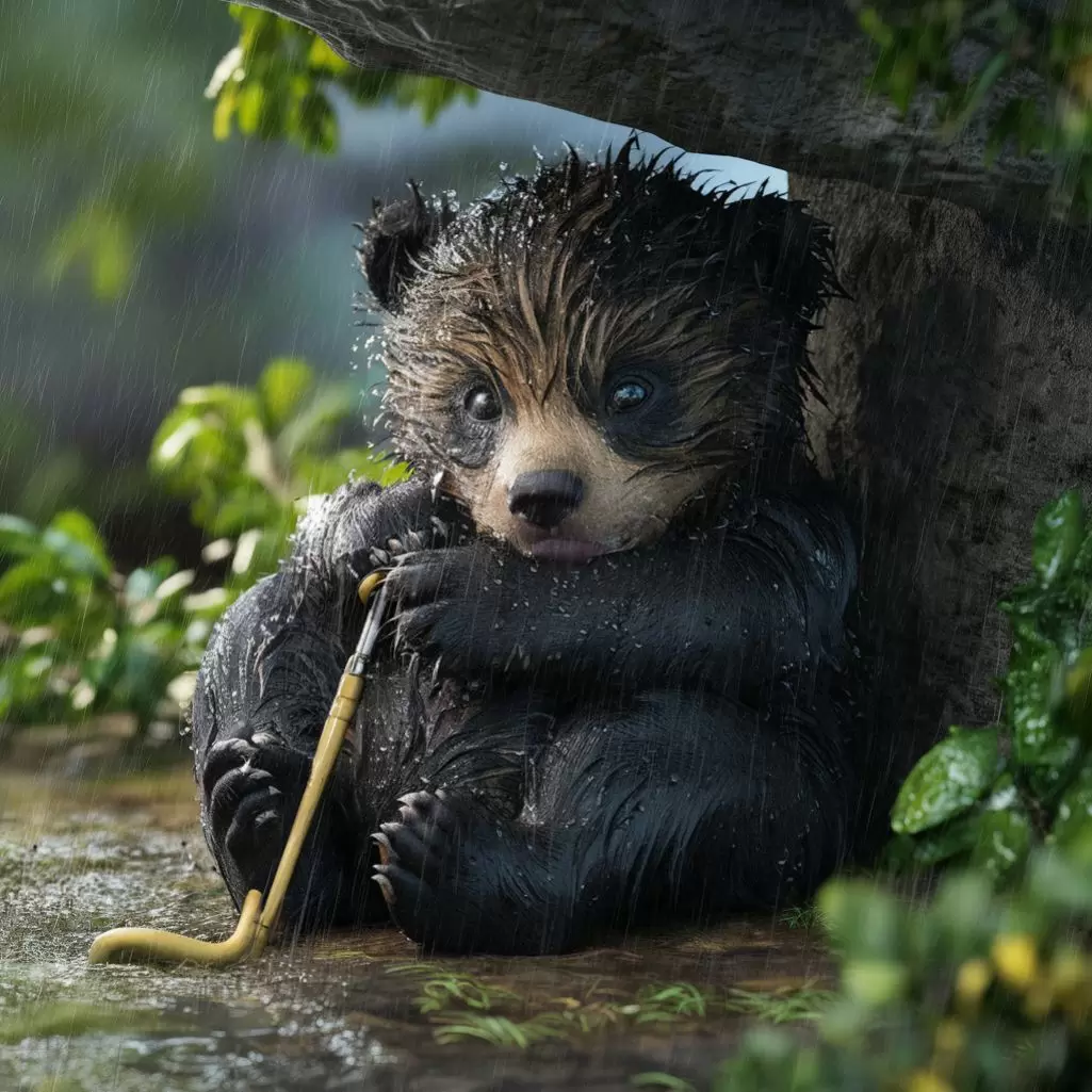 What do you call a bear that’s stuck in the rain