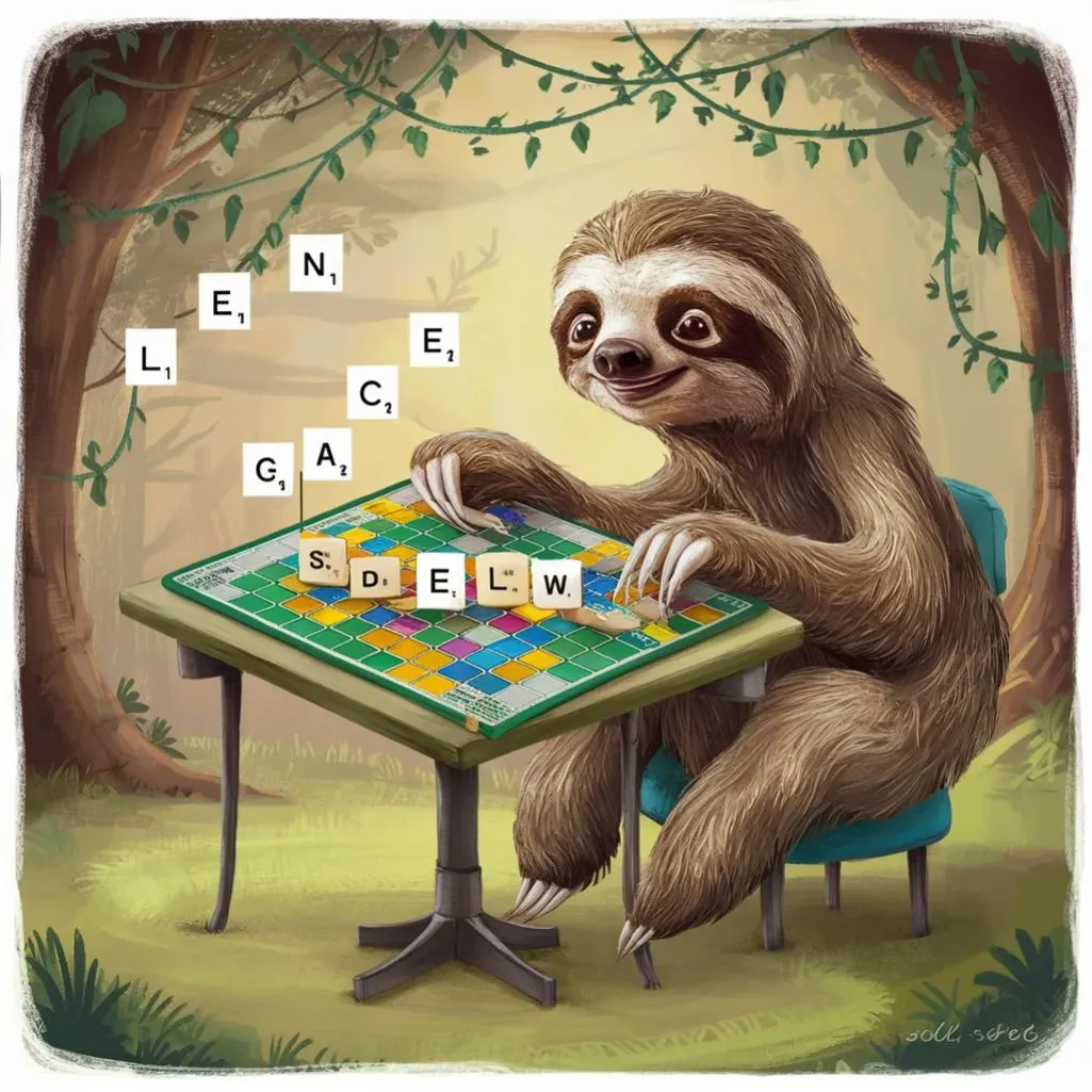 What's a sloth's favorite game? Snail's pace Scrabble!