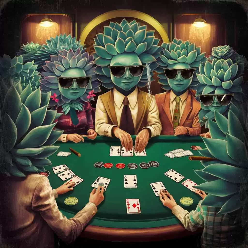 What’s a succulent’s favorite card game? Poker.