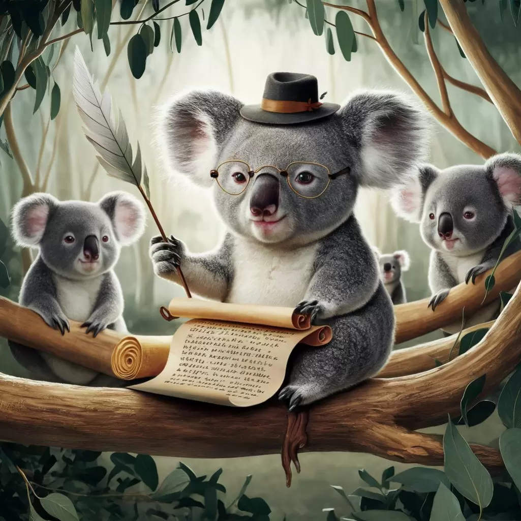 How does a koala write? With eucalyptus ink.