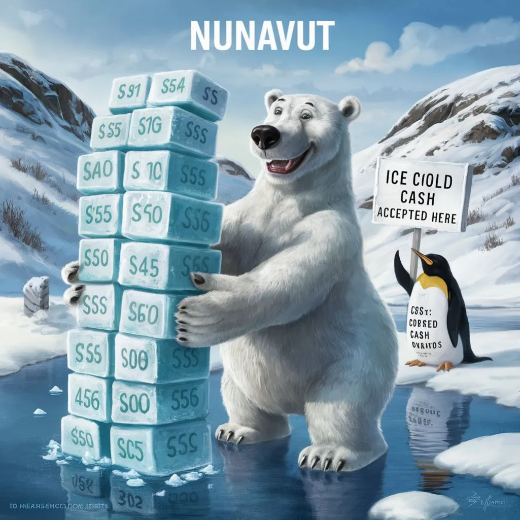 What’s the best way to pay in Nunavut? With ice-cold cash!