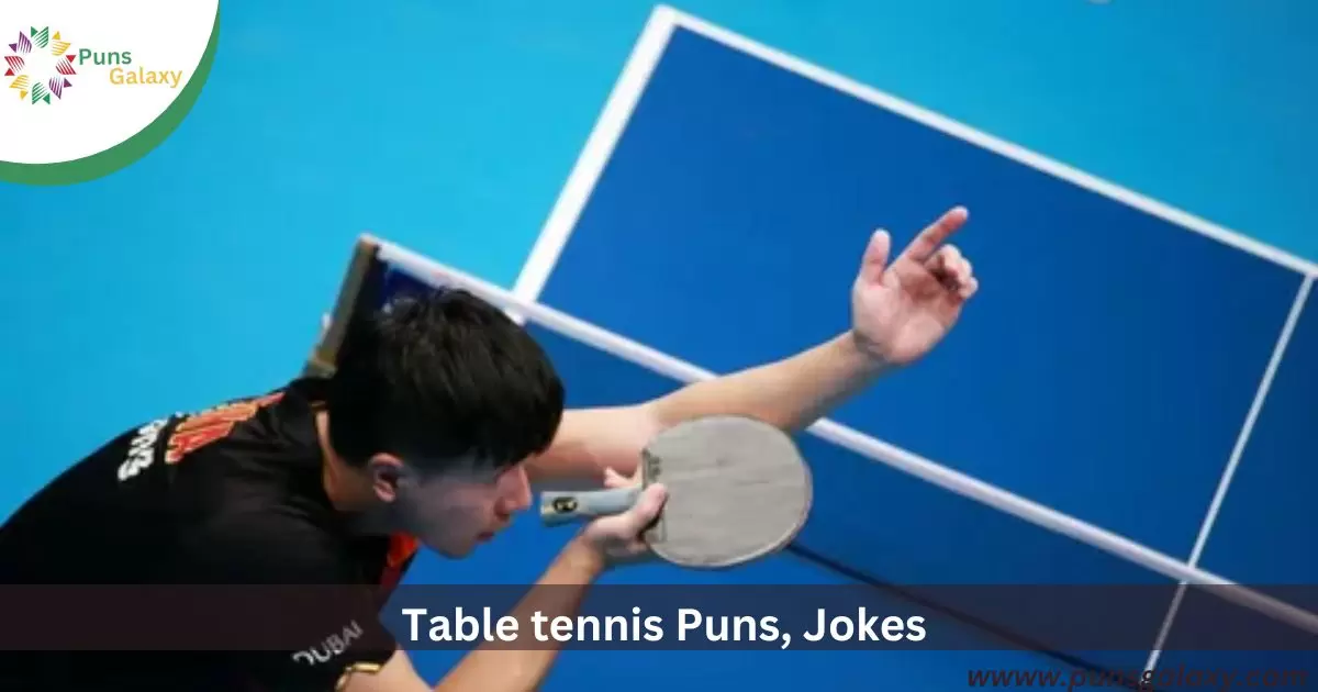Table Tennis Puns, Jokes