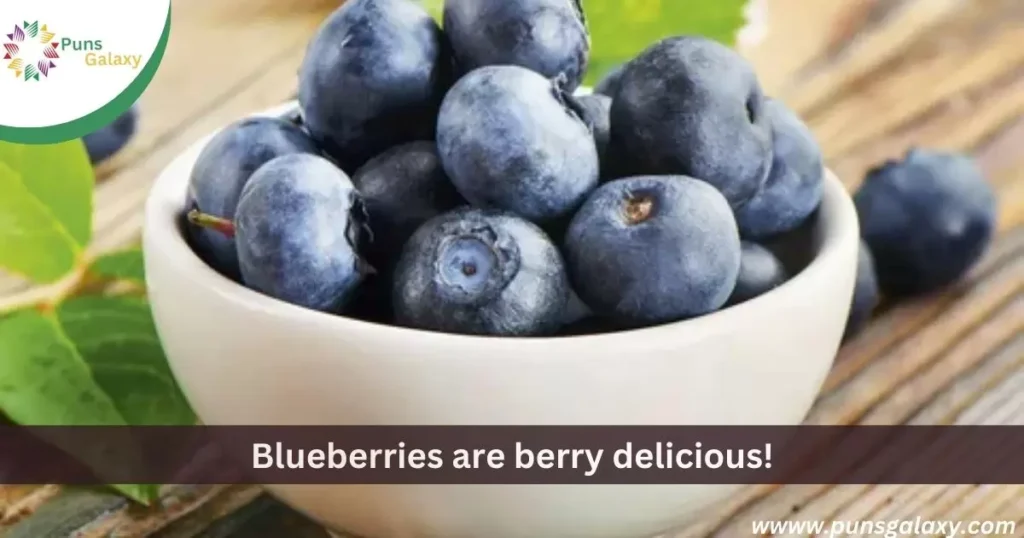 Blueberries are berry delicious!