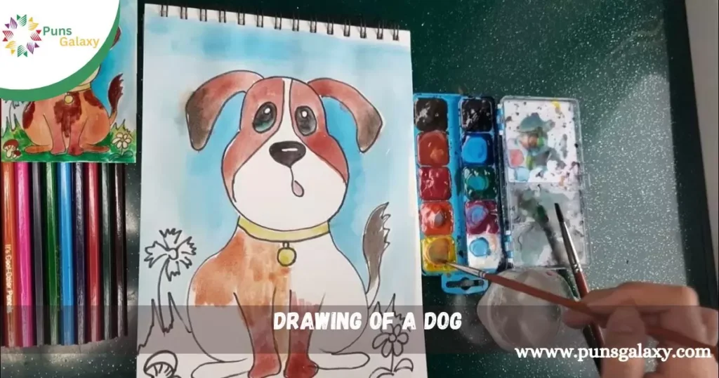 drawing of a dog