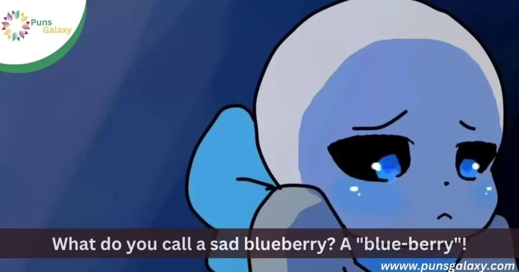 What do you call a sad blueberry? A "blue-berry"!