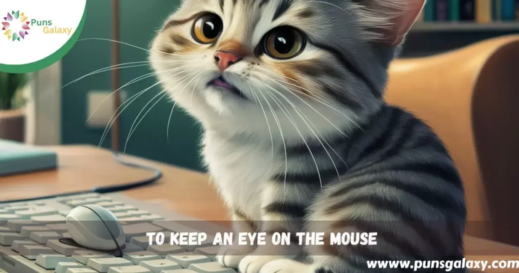  To keep an eye on the mouse