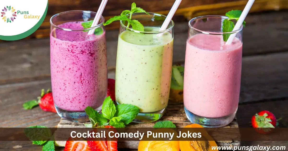 Cocktail Comedy Punny Jokes